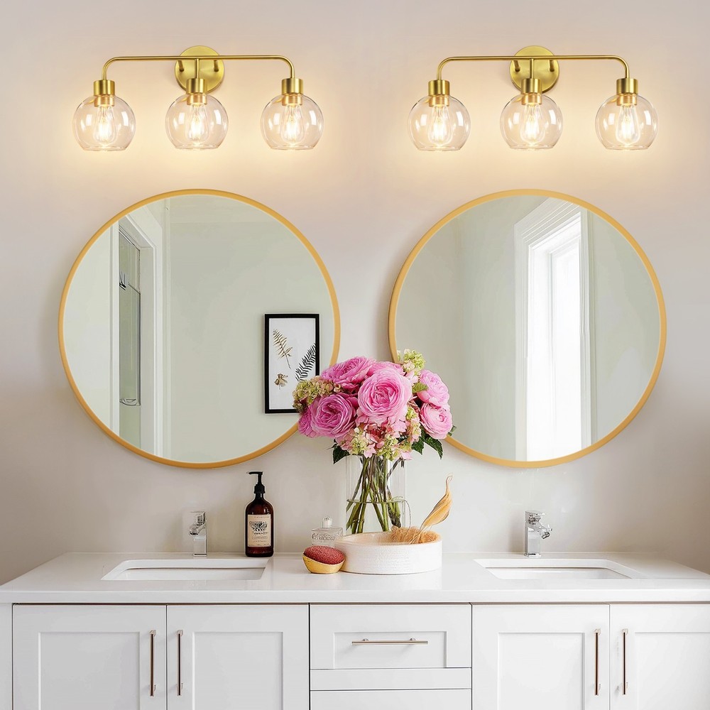 EDISHINE 3-Light Dimmable Vanity Light,With all the mounting hardware, dimmable