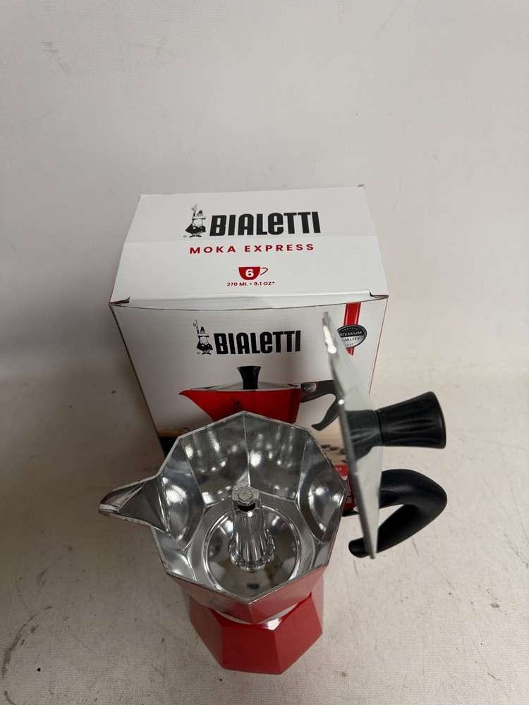 Bialetti Moka Express Coffee Maker - 6 Cup - Red