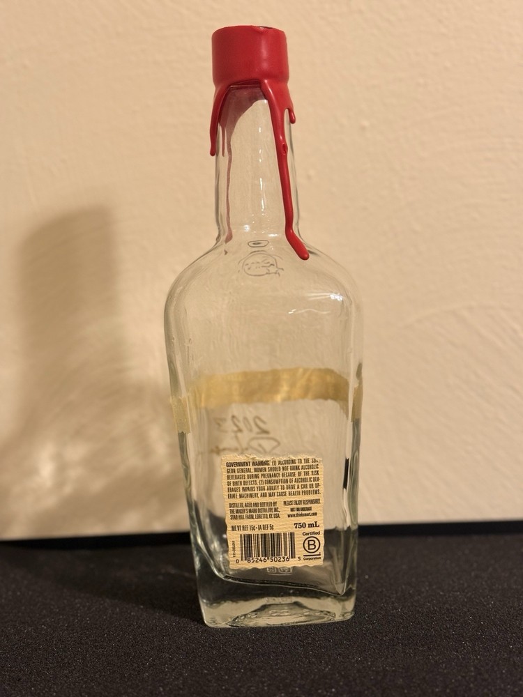 RARE Makers Mark 2013 Cellar Aged Empty Bottle UNRINSED