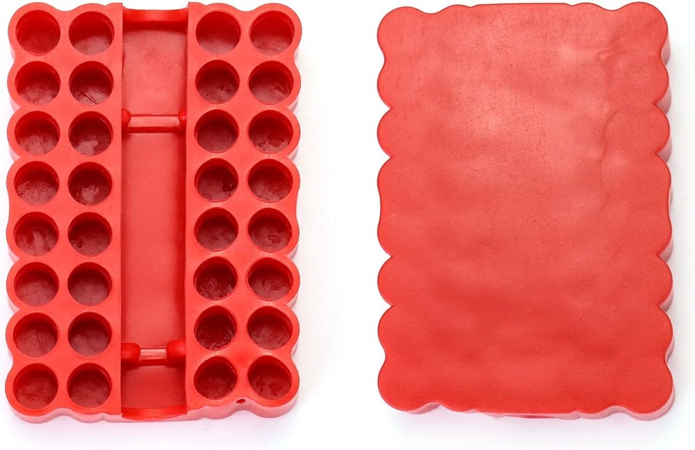 QWORK Screw Bit Holder Storage Box, 4 Pack 33 Hole Hex One Size