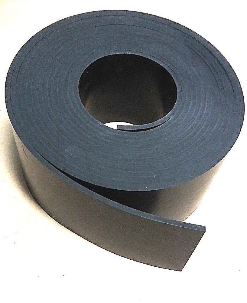 Neoprene Sheet Rubber Solid Strip 1/8" Thk x 3.50" W x 30 Ft 1-pc Roll 60 Duro