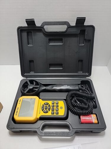 Pro CFM Anemometer Measures Wind Speed Wind Flow Wind Temp for HVAC Air Flow USB
