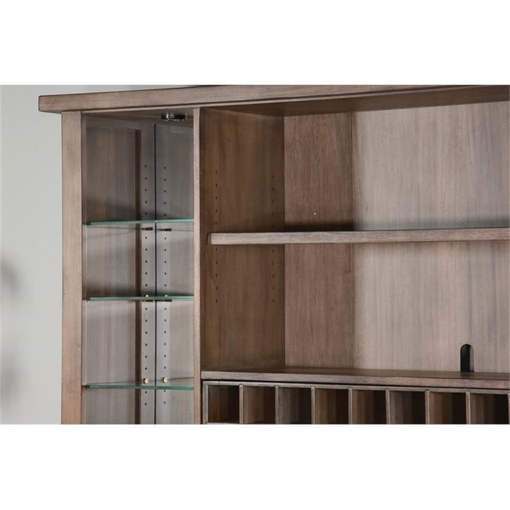 Home Square 4-Piece Set with Bar Unit & Hutch & 2 Backless Stools