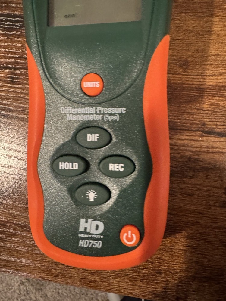 Extech HD750: Manometer With Software, 5Psi