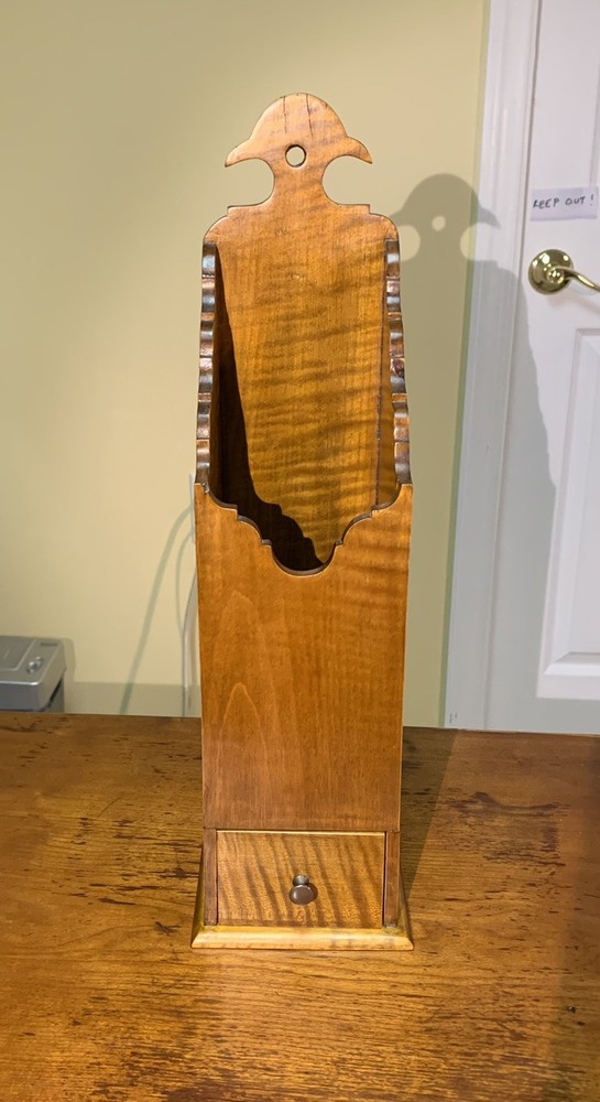 Tiger Maple Pipe Box Handmade 1995 with drawer