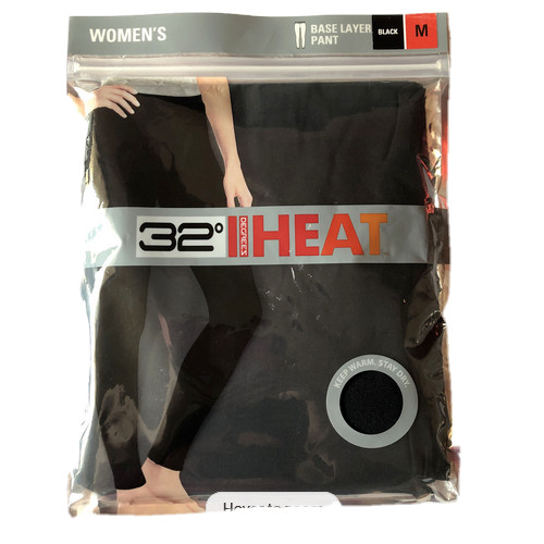 32 Degrees Womens Heat Pant Base Layer (Black,MEDIUM) 1 PC NWT