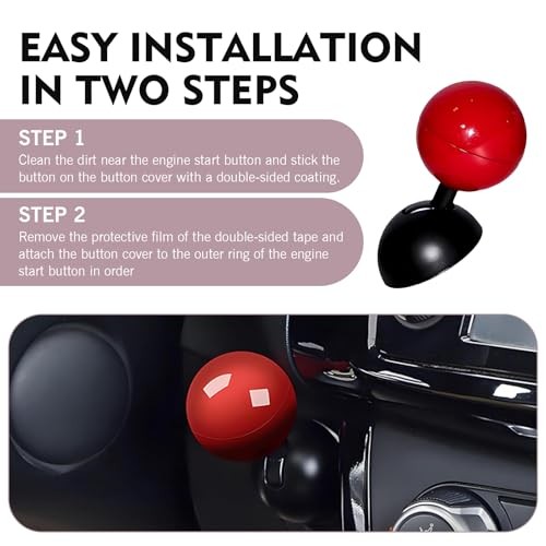 Push Start Button Cover, Cool Joystick Pull Down Engine Start Stop Cover, Self