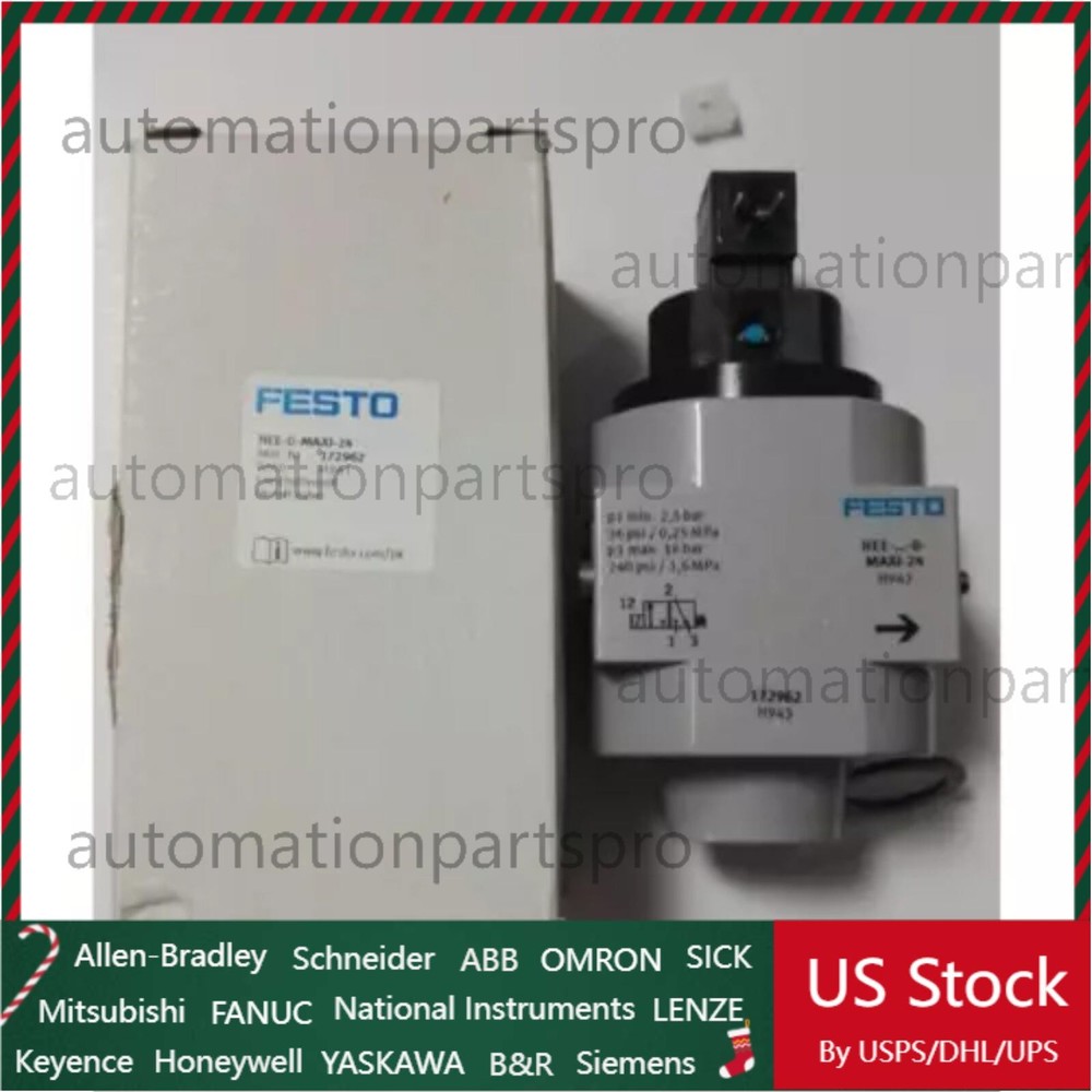 New HEE-D-MAXI-24 Festo 172962 On/off valve Fast Shipping