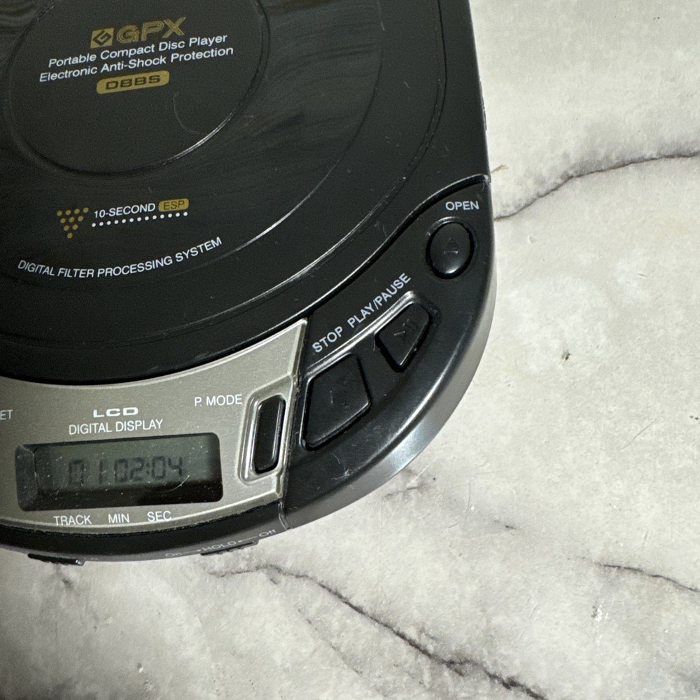 GPX Model C3914 Portable CD Disc Player 10 Second Esp Tested