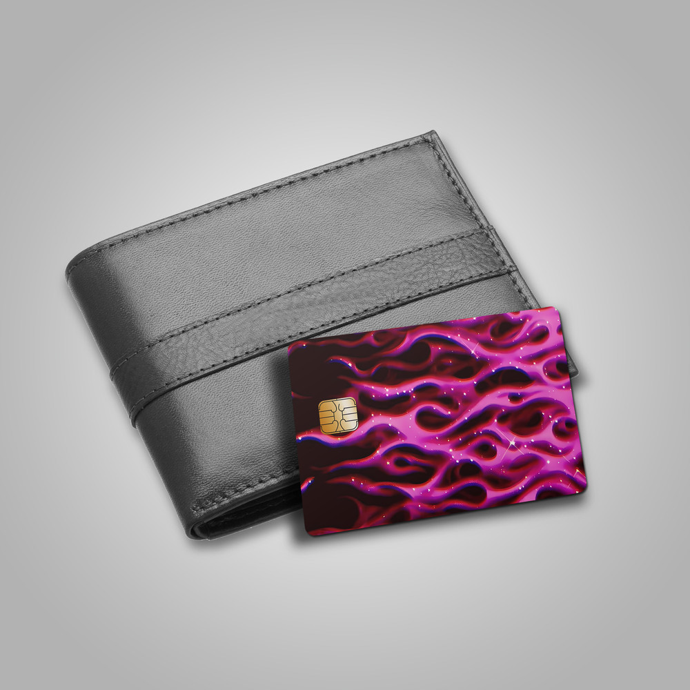 Midnight Flames Card Skin (PINK)