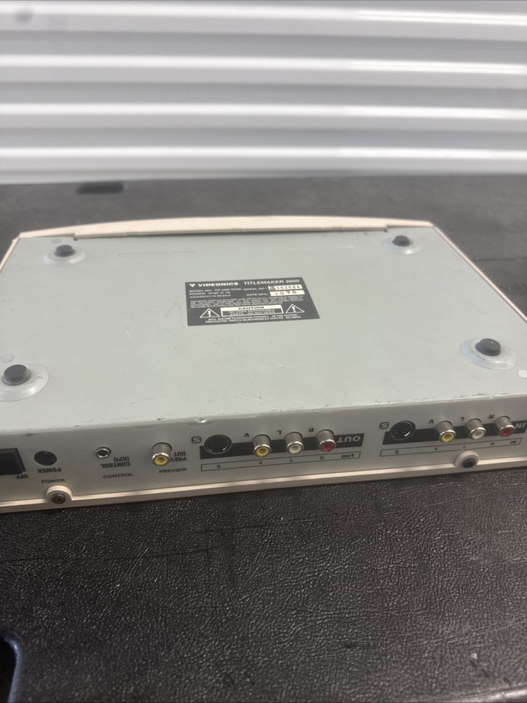 VIDEONICS, TM3000NTSC, VIDEO TITLEMAKER 3000