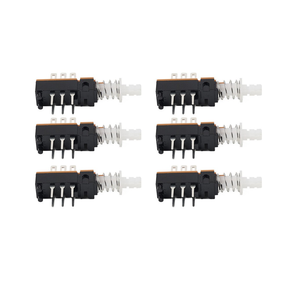 6pcs Momentary Push Button Switch DPDT 2 Pole 6 Pin 1 Position