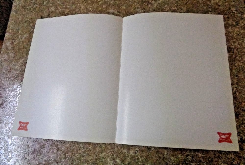 Miller High Life Beer Menu Cover