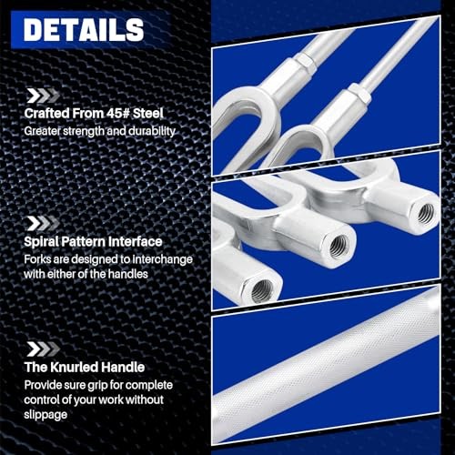 5-Piece Ball Joint Separator Tool, Pickle Fork Tool Set, Heavy Duty Tie Rod