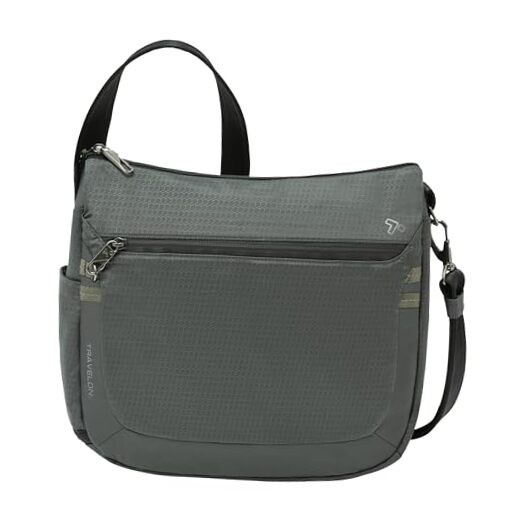 Anti-Theft Active Medium Crossbody Bag Charcoal