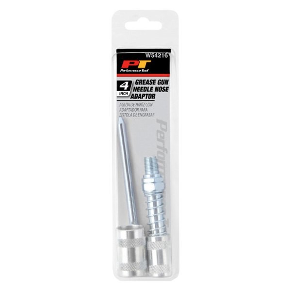 Performance Tool 4" Grease Gun Needle Nose Adaptor