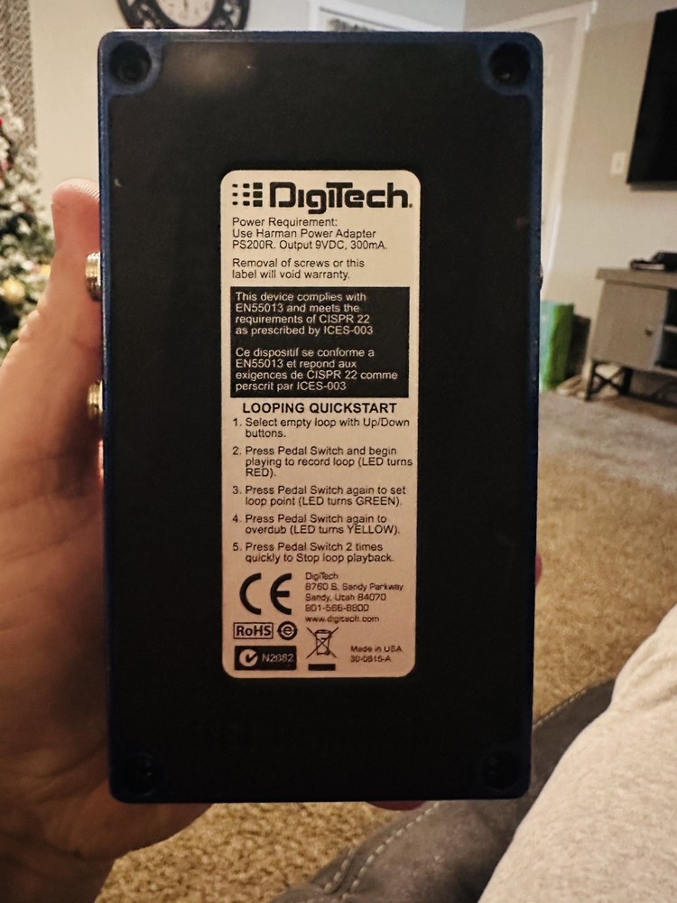 DigiTech JamMan Solo Looper/Phrase Sampler SD HC Pedal