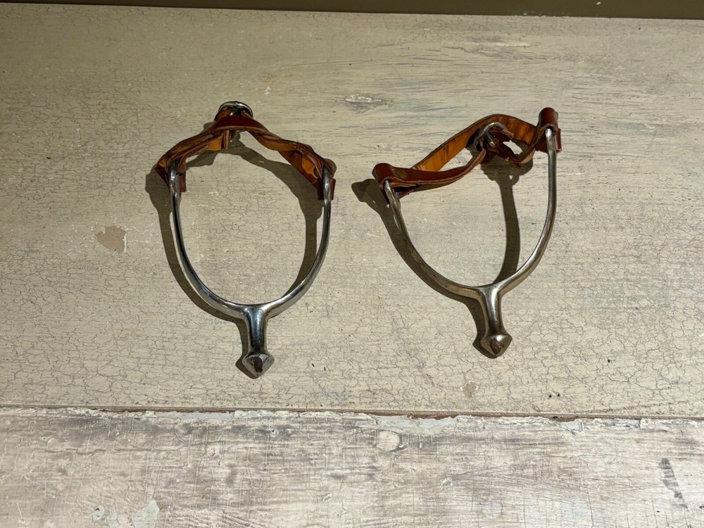 Vintage Nickel Plated Cavalry Spurs