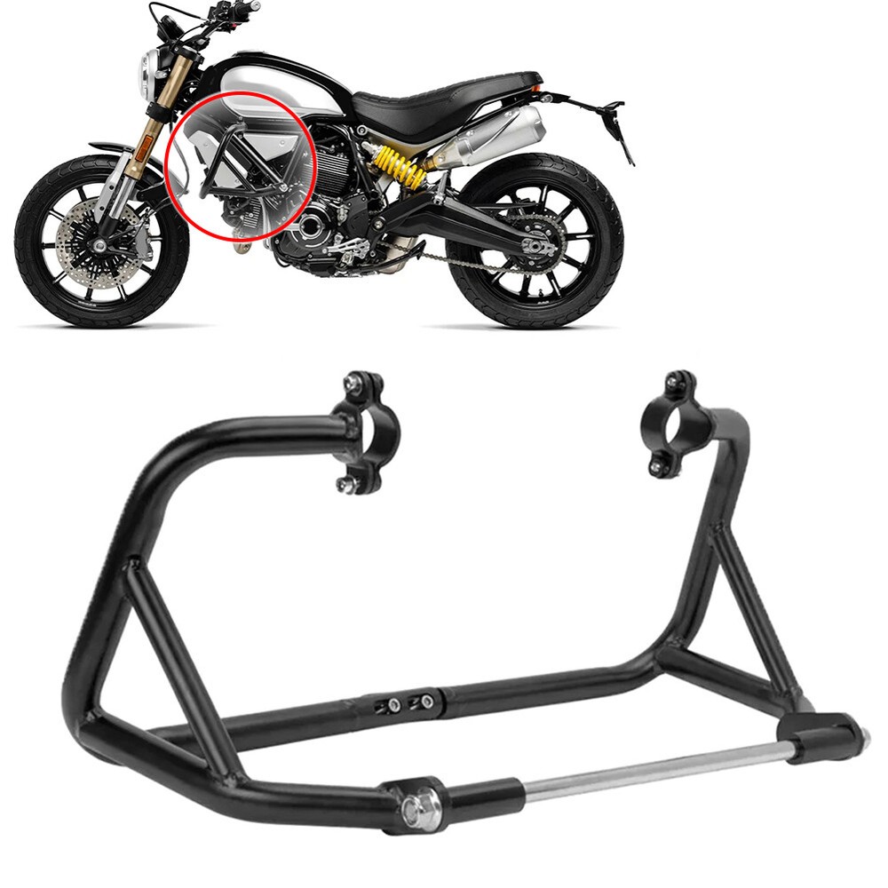 Front Engine Guard Highway Crash Bar For Ducati Scrambler 800 2015-2022 Black