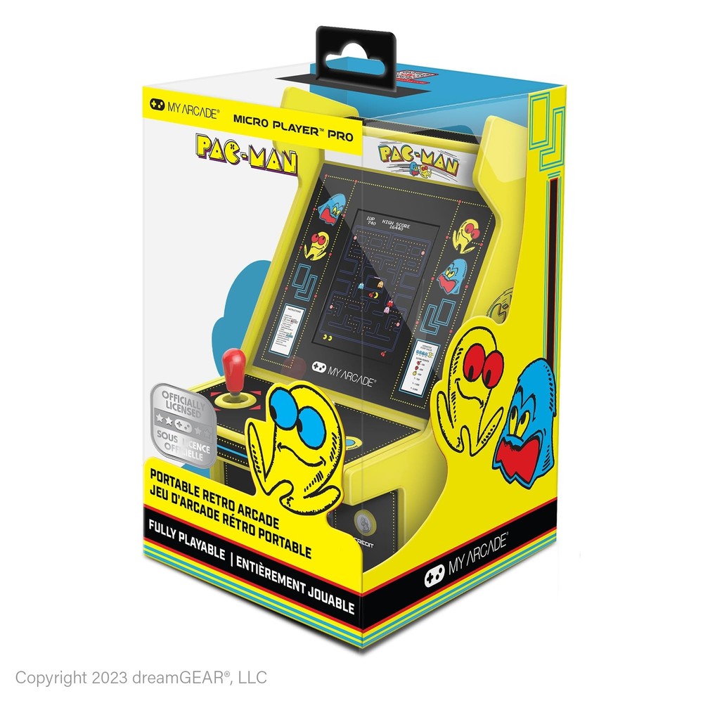 My Arcade Pac-Man Micro Player Pro: 6.75" Handheld Retro Mini Arcade, Arcade ...
