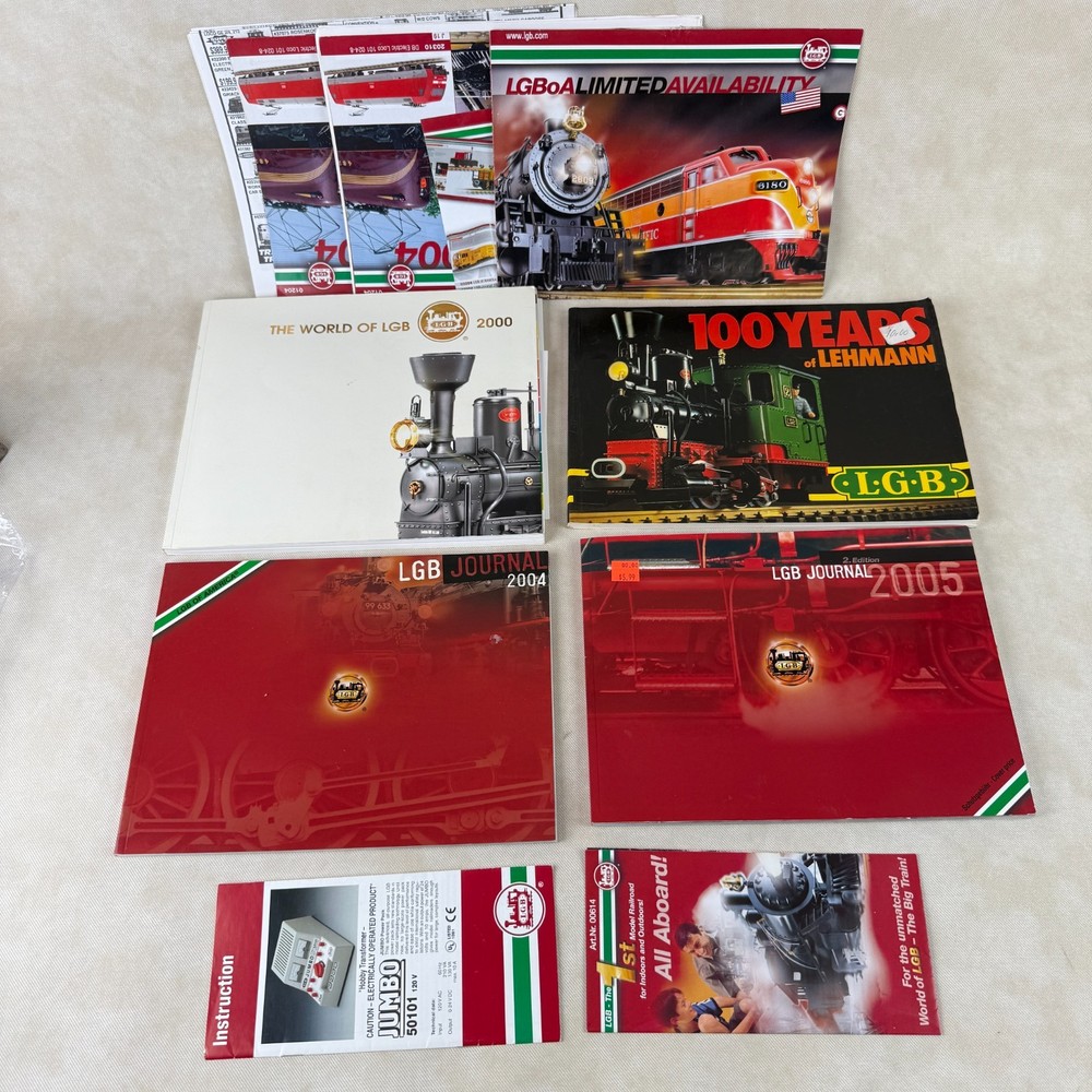 LGB Lehmann Model Trains Assorted Catalogs / Leaflets 1981, 2000,  2004, 2005