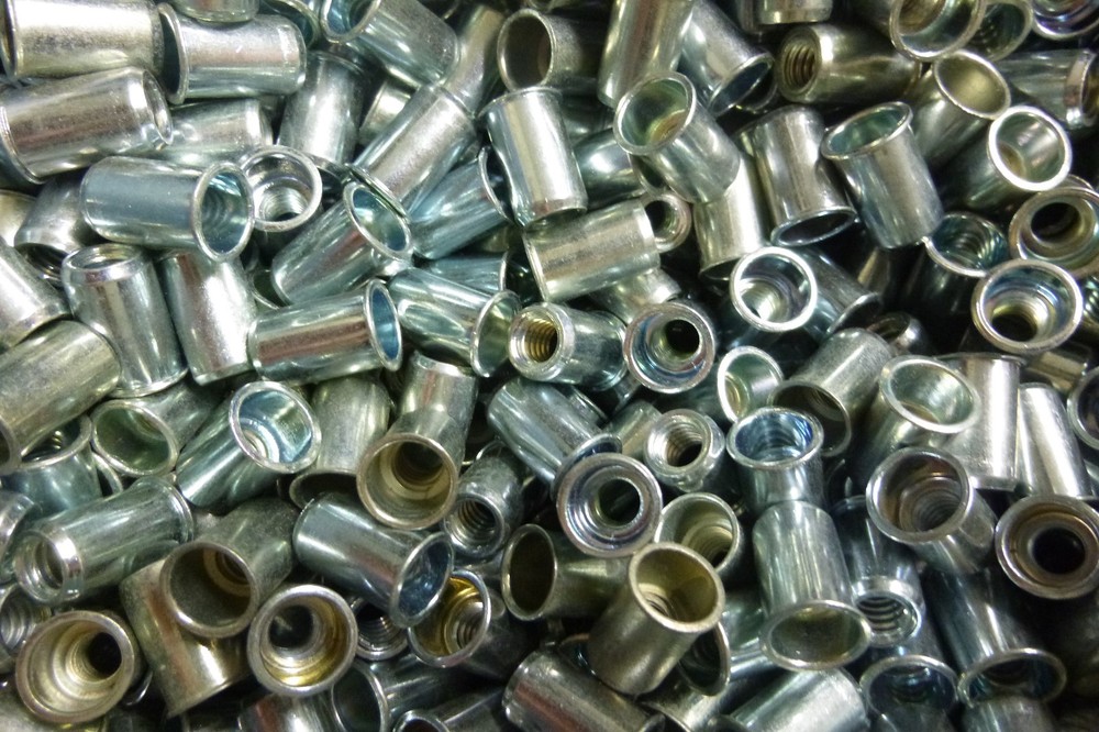 (25) Marson Steel Poly Nuts Rivet Nut Inserts 1/4-20 grip .030-.165
