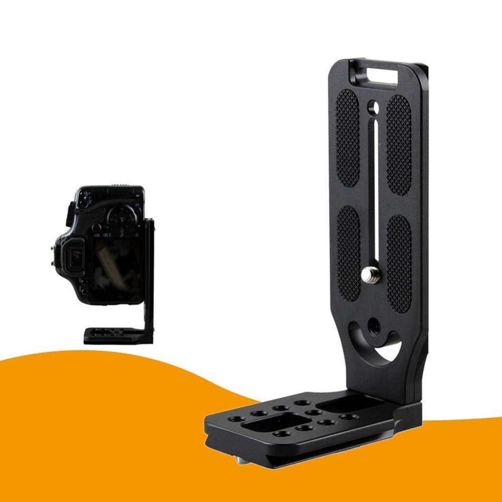 Universal DSLR Camera L Bracket Vertical Horizontal Switching Tripod Head Plate