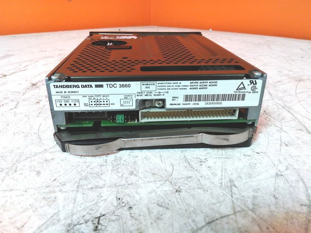 Defective Tandberg Data TDC 3660 Internal Tape Driver AS-IS