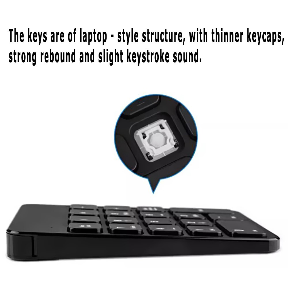 High Quality Sleek Wireless Bluetooth Digital Keypad,Boost Your Input Efficiency