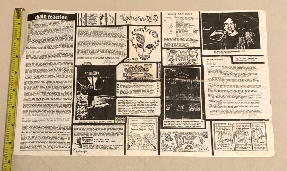 🔥 Grateful Dead - Unbroken Chain June / July 1987 Issue 🔥