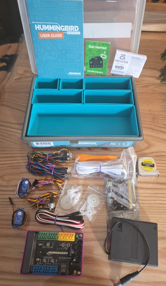 NEW Hummingbird Bit Robotics Base Kit with Microbit Bird Brain Technologies duo