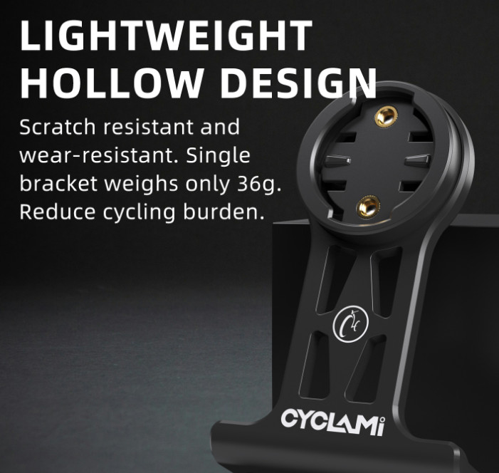 Bike Computer Mount Out-Front, Bicycle, Handlebar Mount Headlight Camera