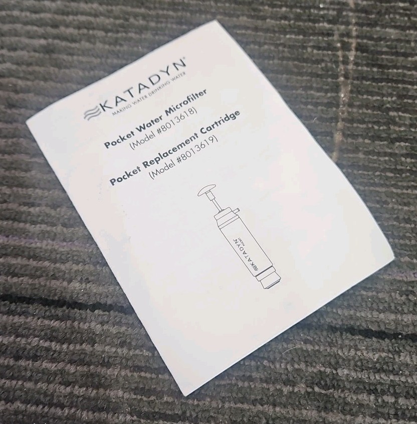 Katadyn 8013618 Pocket Water Microfilter