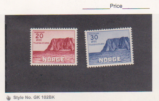 Norway Scott # B9-B10, Complete Set(2), 1938, Never Hinged Cat $27.50