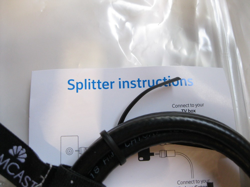 Antronix 2 Way Splitter | 3 ft Coax Cable | Comcast | New