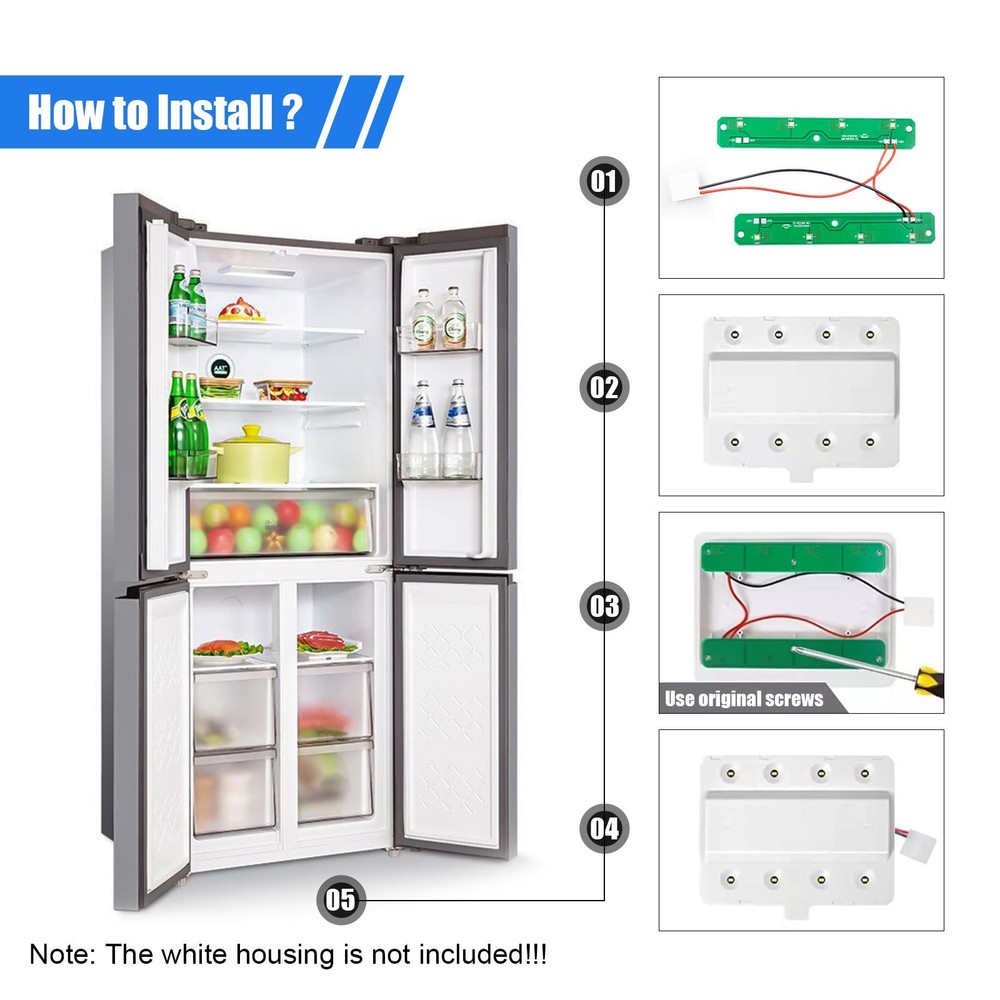 Replacement LED Light Module Compatible for Whirlpool Refrigerator W11043011