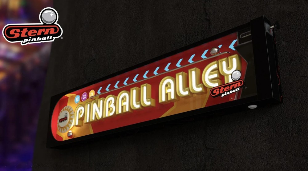 STERN PINBALL ALLEY WALL SIGN