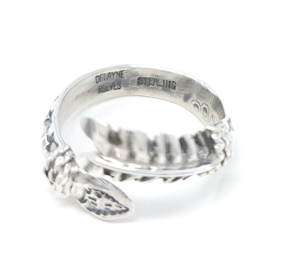 Delayne Reeves Navajo Sterling Silver Arrow Ring Adjustable Triangle Wire