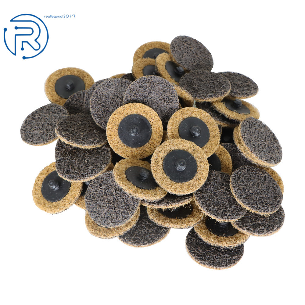 50pcs 2Inch Coarse Surface Conditioning Discs Roll Lock Die Grinder Sanding Pads