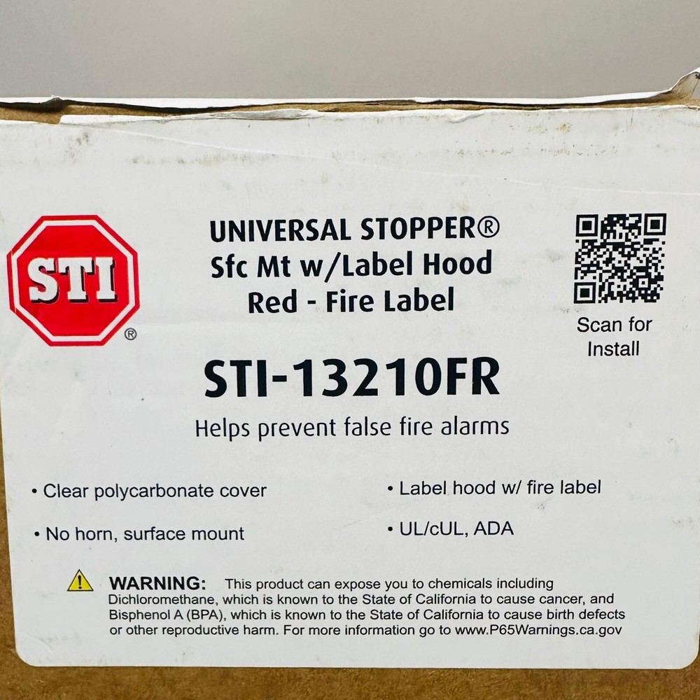 STI UNIVERSAL STOPPER STI-13210FR PULL STATION GUARD SURFACE