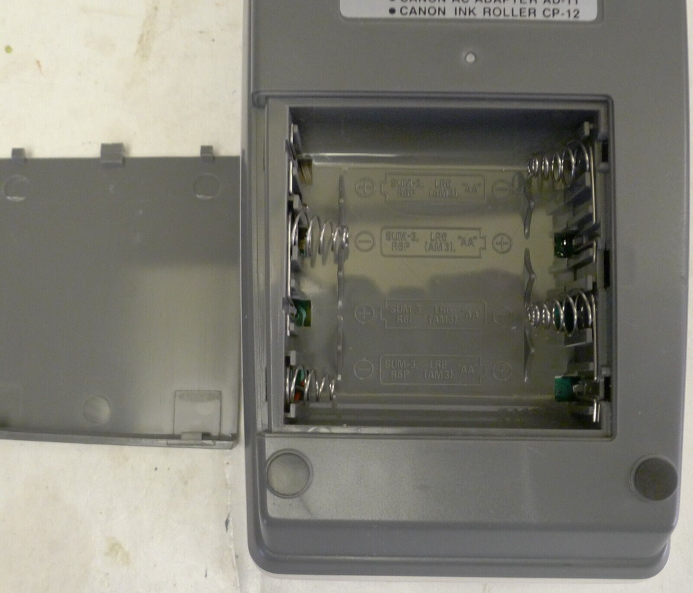 Canon MP1D Palm Printer Calculator - Print Error