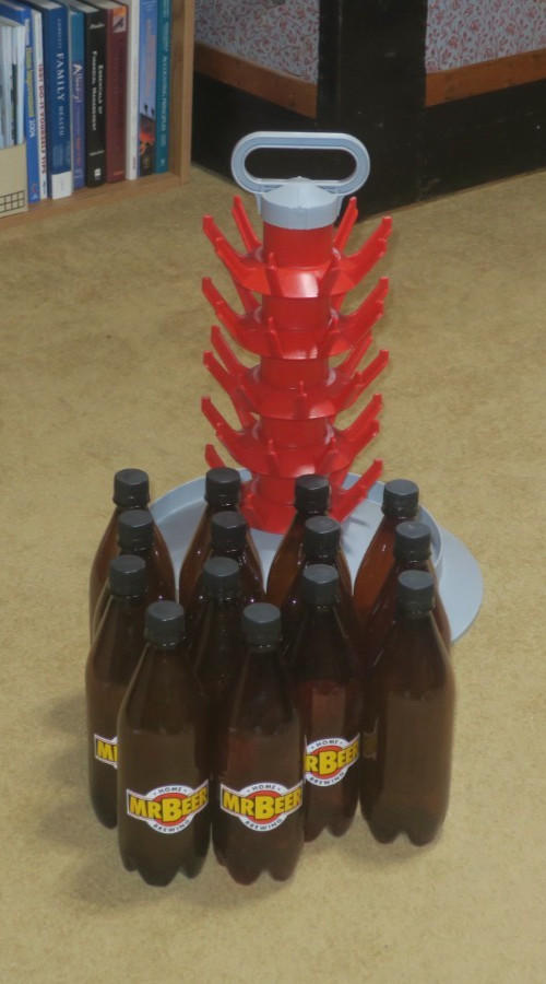Ferrari Group 45 bottle POSTI drying rack tree with handle & 14 740ml bottles