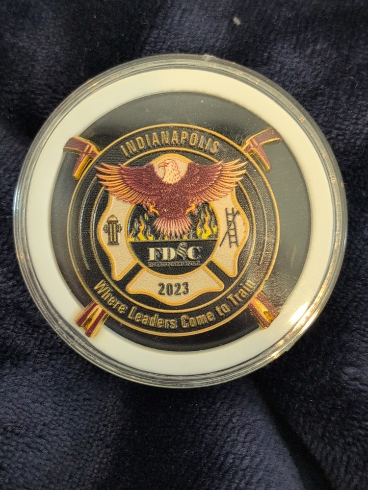 Fire Dept. Instructor Conference Challenge Coin 2023 Indianapolis ID