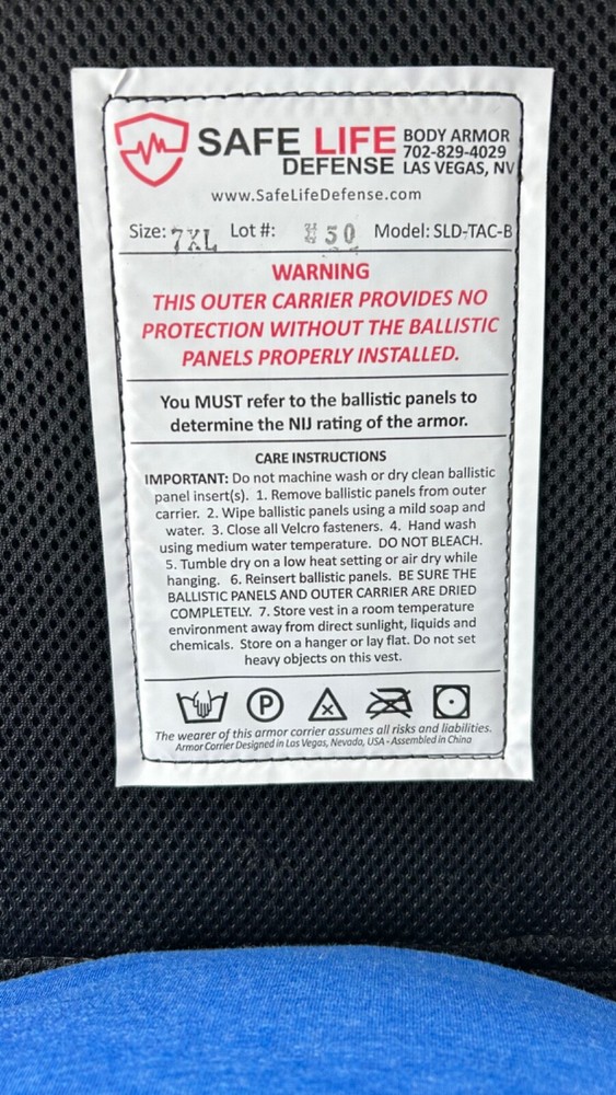 Safe lite body armor level 3a