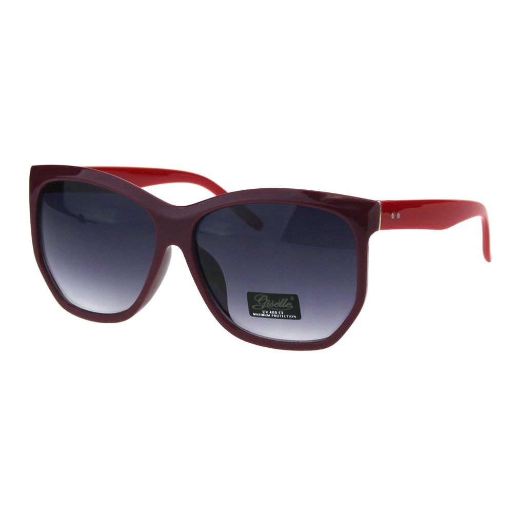 Womens Designer Style Sunglasses Oversized Square Angled Frame UV 400