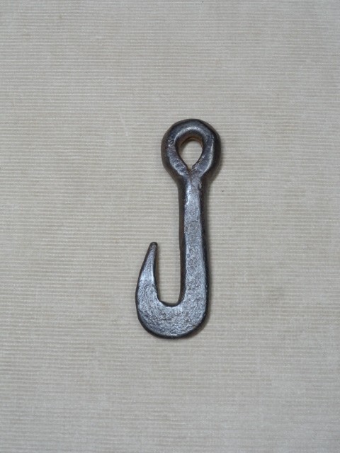 NICE Hand Forged Blacksmith Made Small Size Dainty Hook 'J'