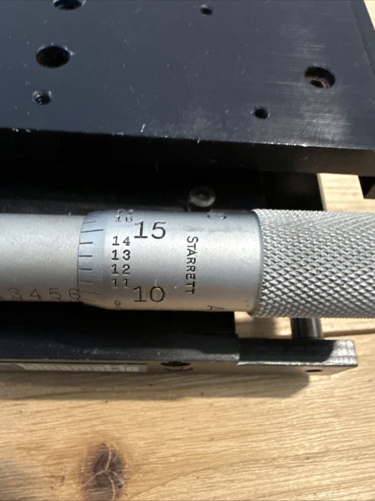 Ardel Kinamatic Precision Linear Translation Stage w/ Starrett Micrometer Head