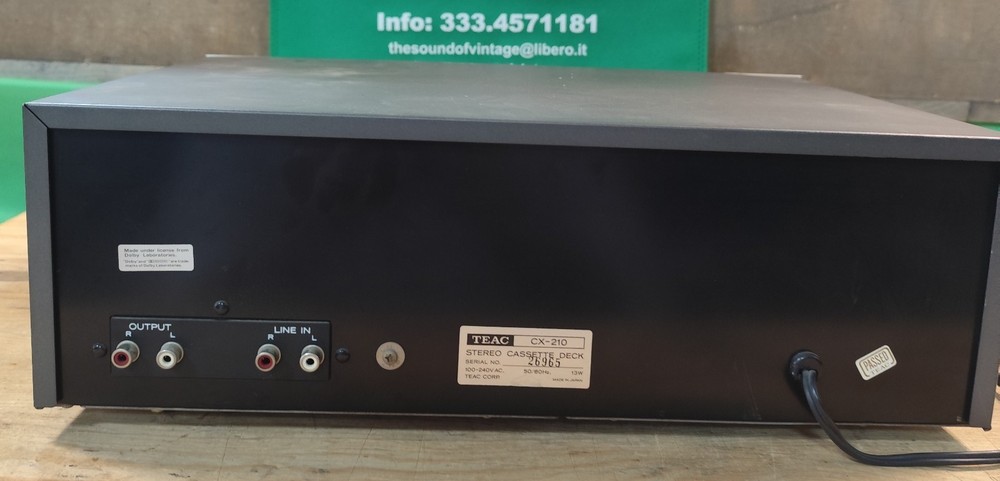 Teac - CX 210 - Cassette Plate