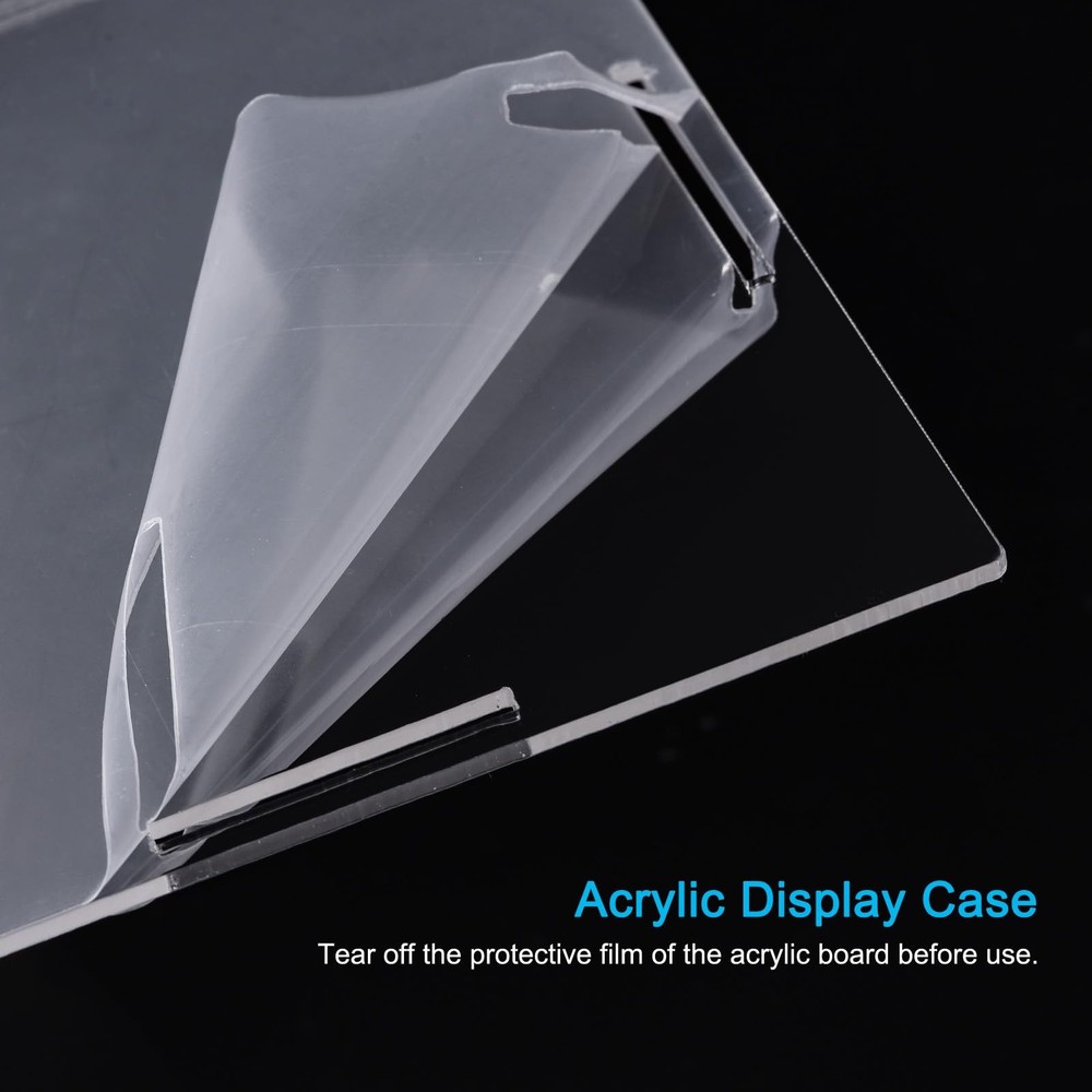 MECCANIXITY Acrylic Display Case Plastic Box Cube Storage Box Clear Small Ass...