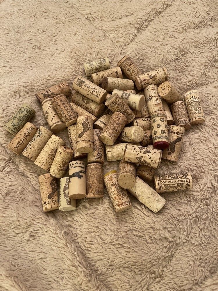 48 ct assorted Natural Wine Corks great for crafts or decorations D5